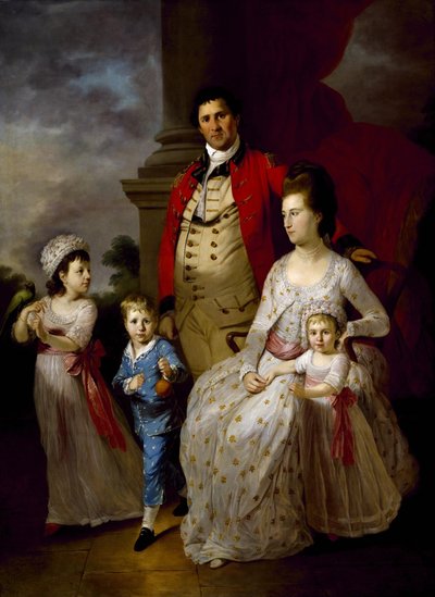 Oberst John Fortnum und Familie von Tilly Kettle